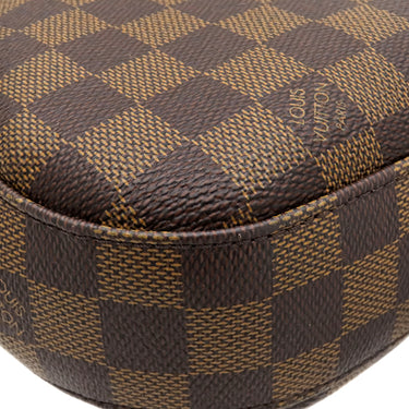 ルイヴィトン LOUIS VUITTON サウス バンク N42230 ダミエエベヌ×レッド ダミエキャンバス ショルダーバッグ ゴールド金具 茶 ショルダー タッセル付き