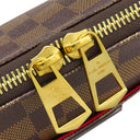 ルイヴィトン LOUIS VUITTON サウス バンク N42230 ダミエエベヌ×レッド ダミエキャンバス ショルダーバッグ ゴールド金具 茶 ショルダー タッセル付き