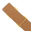 エルメス HERMES コンスタンスH #95 ブルー系 ポロサス #95 ベルト 青 クロコ Hバックル 艶あり