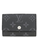 ルイヴィトン LOUIS VUITTON ミュルティクレ6 M82603 モノグラムエクリプス モノグラムエクリプス キーケース シルバー金具 グレー 6連 6本