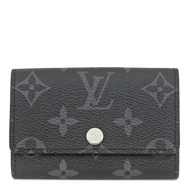 ルイヴィトン LOUIS VUITTON ミュルティクレ6 M82603 モノグラムエクリプス モノグラムエクリプス キーケース シルバー金具 グレー 6連 6本
