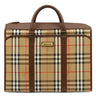 バーバリー BURBERRY ノバチェック シャドーホース ビジネスバッグ ベージュ×ブラウン キャンバス レザー 2WAYバッグ ゴールド金具 ショルダー ブリーフケース