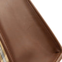 バーバリー BURBERRY ノバチェック シャドーホース ビジネスバッグ ベージュ×ブラウン キャンバス レザー 2WAYバッグ ゴールド金具 ショルダー ブリーフケース