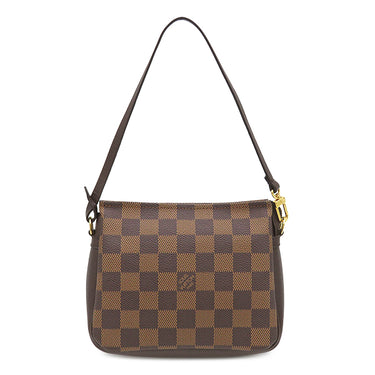 ルイヴィトン LOUIS VUITTON トゥルース メイクアップ N51982 ダミエエベヌ ダミエキャンバス ポーチ ゴールド金具 茶 アクセサリーポーチ