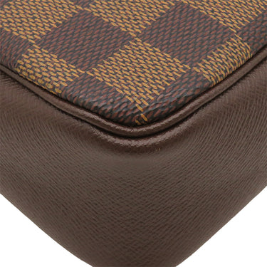 ルイヴィトン LOUIS VUITTON トゥルース メイクアップ N51982 ダミエエベヌ ダミエキャンバス ポーチ ゴールド金具 茶 アクセサリーポーチ