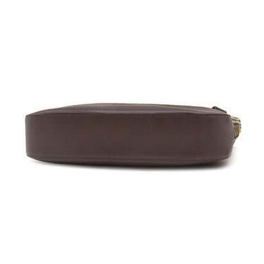 バーバリー BURBERRY ノバチェック シャドーホース トート ベージュ×ブラウン キャンバス レザー トートバッグ チェック ショルダー