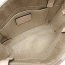 クロエ Chloe リネン製 Woody ミニトートバッグ CHC22AP237I266J5 セメントピンク リネン リネンキャンバス シャイニーカーフスキン 2WAYバッグ ハンドバッグ ショルダー