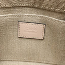 クロエ Chloe リネン製 Woody ミニトートバッグ CHC22AP237I266J5 セメントピンク リネン リネンキャンバス シャイニーカーフスキン 2WAYバッグ ハンドバッグ ショルダー
