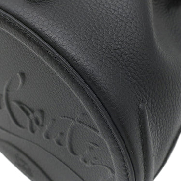クリスチャンルブタン Christian Louboutin By My Side バケットバッグ 3235080 ブラック カーフ ショルダーバッグ ガンメタル金具 黒 赤 巾着 ショルダー CLロゴ