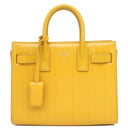 イヴ・サンローラン Yves Saint Laurent サックドジュール ナノ イエロー レザー 2WAYバッグ ゴールド金具 黄色 トート ハンドバッグ ショルダー