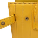 イヴ・サンローラン Yves Saint Laurent サックドジュール ナノ イエロー レザー 2WAYバッグ ゴールド金具 黄色 トート ハンドバッグ ショルダー