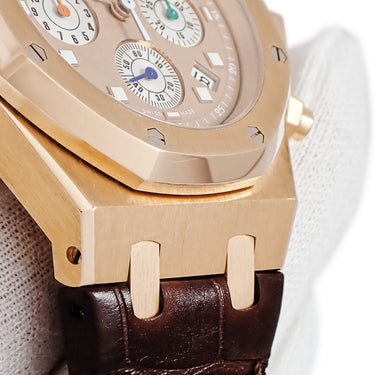 腕時計 オーデマピゲ AUDEMARS PIGUET ロイヤルオーク クロノグラフ サチン テンドルカール 26161OR.OO.D088CR.01 自動巻き メンズ K18RG 限定