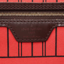 ルイヴィトン LOUIS VUITTON ネヴァーフル MM N40599 スリーズ ダミエキャンバス トートバッグ ゴールド金具 茶 赤 トート