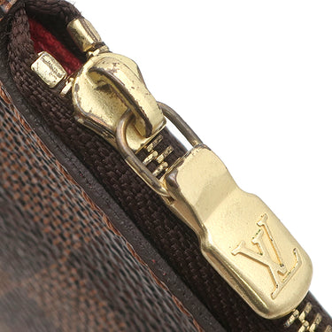 ルイヴィトン LOUIS VUITTON ネヴァーフル MM N40599 スリーズ ダミエキャンバス トートバッグ ゴールド金具 茶 赤 トート