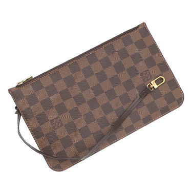 ルイヴィトン LOUIS VUITTON ネヴァーフル MM N40599 スリーズ ダミエキャンバス トートバッグ ゴールド金具 茶 赤 トート