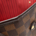 ルイヴィトン LOUIS VUITTON ネヴァーフル MM N40599 スリーズ ダミエキャンバス トートバッグ ゴールド金具 茶 赤 トート