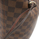 ルイヴィトン LOUIS VUITTON ネヴァーフル MM N40599 スリーズ ダミエキャンバス トートバッグ ゴールド金具 茶 赤 トート