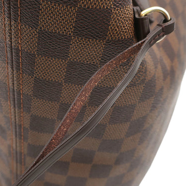 ルイヴィトン LOUIS VUITTON ネヴァーフル MM N40599 スリーズ ダミエキャンバス トートバッグ ゴールド金具 茶 赤 トート