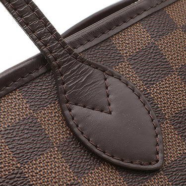 ルイヴィトン LOUIS VUITTON ネヴァーフル MM N40599 スリーズ ダミエキャンバス トートバッグ ゴールド金具 茶 赤 トート