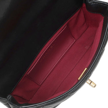 シャネル CHANEL マトラッセ ミニ チェーン AS4972 ブラック ラムスキン ショルダーバッグ ゴールド金具 3連 3重 リペア有