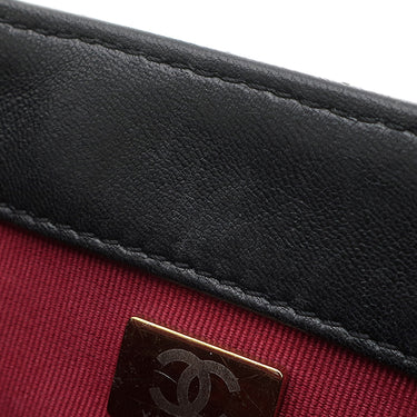 シャネル CHANEL マトラッセ ミニ チェーン AS4972 ブラック ラムスキン ショルダーバッグ ゴールド金具 3連 3重 リペア有