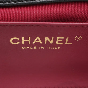 シャネル CHANEL マトラッセ ミニ チェーン AS4972 ブラック ラムスキン ショルダーバッグ ゴールド金具 3連 3重 リペア有