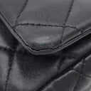 シャネル CHANEL マトラッセ ミニ チェーン AS4972 ブラック ラムスキン ショルダーバッグ ゴールド金具 3連 3重 リペア有