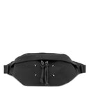 メゾン マルタン マルジェラ MAISON MARTIN MARGIELA 4ステッチ ステレオタイプ ブラック ポリウレタン ボディバッグ ブラック金具 黒 バムバッグ ベルトバッグ