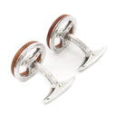ダンヒル dunhill ハンドル ブラウン×シルバー シルバー925 カフス スターリングシルバー