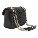 グッチ GUCCI GGマーモント ミディアム ショルダー 837267 ブラック ラムスキン ショルダーバッグ シャンパンゴールド金具 ダブルG チェーンバッグ キルティング