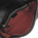 グッチ GUCCI GGマーモント ミディアム ショルダー 837267 ブラック ラムスキン ショルダーバッグ シャンパンゴールド金具 ダブルG チェーンバッグ キルティング