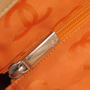 シャネル CHANEL カンボンライン ミディアム A25167 ベージュ×オレンジ レザー エナメル トートバッグ シルバー金具 キルティング ココマーク