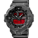 腕時計 カシオ CASIO G-SHOCK GA-700BBR-1AJF クオーツ メンズ 新品同様 マット ブラック レッド ワールドタイム Gショック