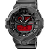 腕時計 カシオ CASIO G-SHOCK GA-700BBR-1AJF クオーツ メンズ 新品同様 マット ブラック レッド ワールドタイム Gショック