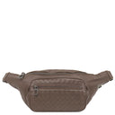 ボッテガヴェネタ BOTTEGA VENETA イントレチャート ボディバッグ ブラウン レザー ウエストバッグ ガンメタル金具 ベルトバッグ リカラー有