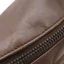 ボッテガヴェネタ BOTTEGA VENETA イントレチャート ボディバッグ ブラウン レザー ウエストバッグ ガンメタル金具 ベルトバッグ リカラー有