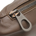 ボッテガヴェネタ BOTTEGA VENETA イントレチャート ボディバッグ ブラウン レザー ウエストバッグ ガンメタル金具 ベルトバッグ リカラー有