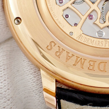 腕時計 オーデマピゲ AUDEMARS PIGUET ジュール オーデマ エクストラシン 15182OR.ZZ.A102CR.01 自動巻き メンズ K18PG無垢 純正ダイヤ