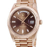 腕時計 ロレックス ROLEX デイデイト 40 228235A ランダム番 自動巻き メンズ 新品同様 ランダム番 K18RG無垢 純正ダイヤ チョコレート