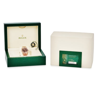 腕時計 ロレックス ROLEX デイデイト 40 228235A ランダム番 自動巻き メンズ 新品同様 ランダム番 K18RG無垢 純正ダイヤ チョコレート