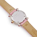 腕時計 ショパール CHOPARD ハッピースポーツ 27/6457-42 クオーツ レディース K18WG無垢 シェル 純正ダイヤ&ピンクサファイア