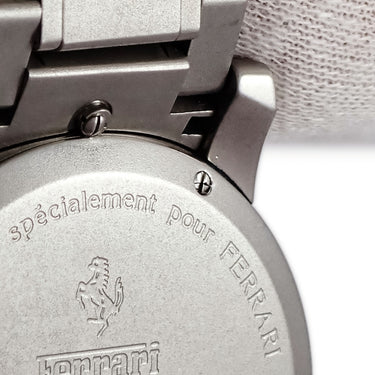腕時計 ジラールペルゴ GIRARD PERREGAUX フェラーリ クロノグラフ 8020 自動巻き メンズ ブラック カーボン デイト アラビア コラボ