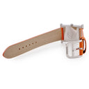 腕時計 エルメス HERMES Hウォッチ PM HH1.210 HH1.210.461/UNO クオーツ レディース H型 ギョーシェ スクエア SS サーモン ピンク