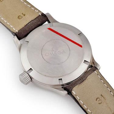 腕時計 オメガ OMEGA ダイナミック 5200.50.00 自動巻き メンズ ブラック アラビア デイト ヴィンテージ 黄秒針