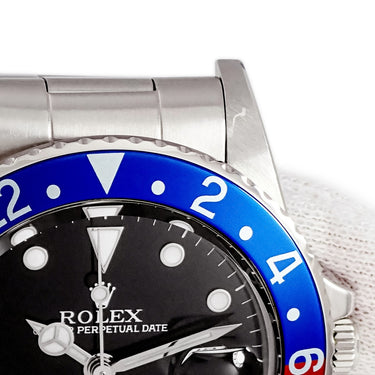 腕時計 ロレックス ROLEX GMTマスター 1 16750 82番 自動巻き メンズ 82番 ペプシ ブラック 黒 80年代 回転ベゼル ドット バー