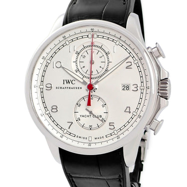 腕時計 IWC IWC ポルトギーゼ ヨットクラブ クロノグラフ IW390502 自動巻き メンズ シルバー デイト スモールセコンド