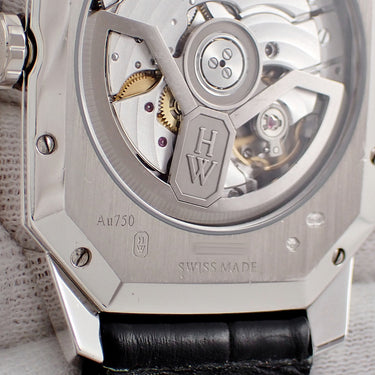 腕時計 ハリーウィンストン Harry Winston エメラルド オートマティック 33mm EMEAHD33WW001 自動巻き メンズ K18WG無垢 青 グラデーション