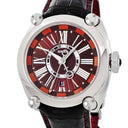 腕時計 セイコー SEIKO ガランテ GMT SBLM005 8L36-00C0 自動巻き メンズ デイト デュアルタイム ローマン ワインレッド 赤