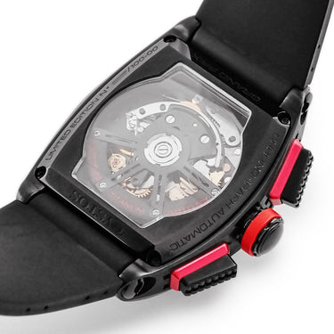 腕時計 クストス CVSTOS チャレンジ クロノ グランプリ CVT-CHR-GP-R BST 自動巻き メンズ ブラック PVD レッド トノー 限定