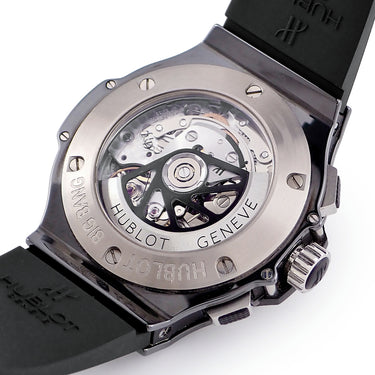 腕時計 ウブロ HUBLOT ビッグバン アイスバン 301.CT.130.RX 自動巻き メンズ クロノグラフ デイト スモールセコンド ブラック